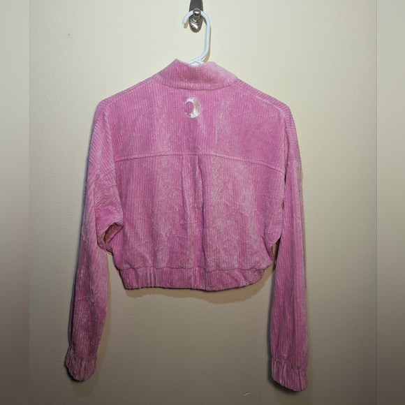 RARE Sailor Moon x Maje Pink Corduroy Cropped Jacket Limited Edition Size 36 - Picture 5 of 9